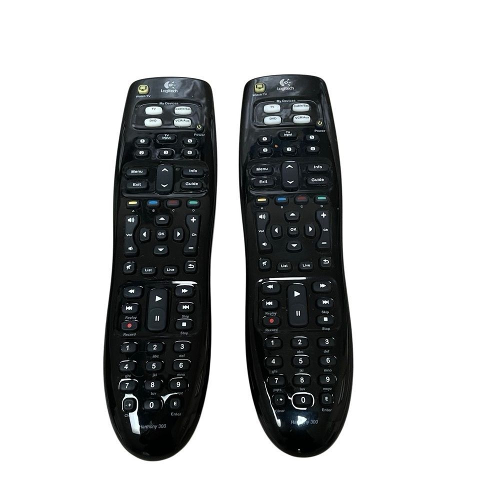 Logitech Harmony 300 Universal Remote Control Tested And Works 2‎ Pack